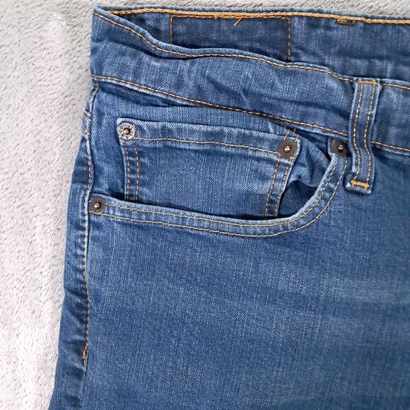 Levi's 541 Jean Men 41x31, Tag 42x34 Blue Stretch Denim Athletic Taper - Picture 6 of 16